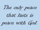 peace with God